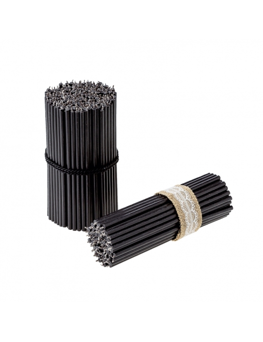 Black beeswax candles N140 1 1