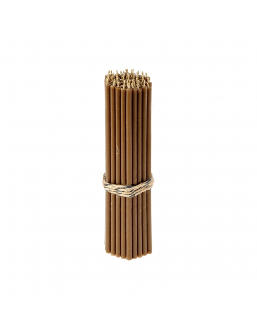 Brown beeswax candles N80 3 3