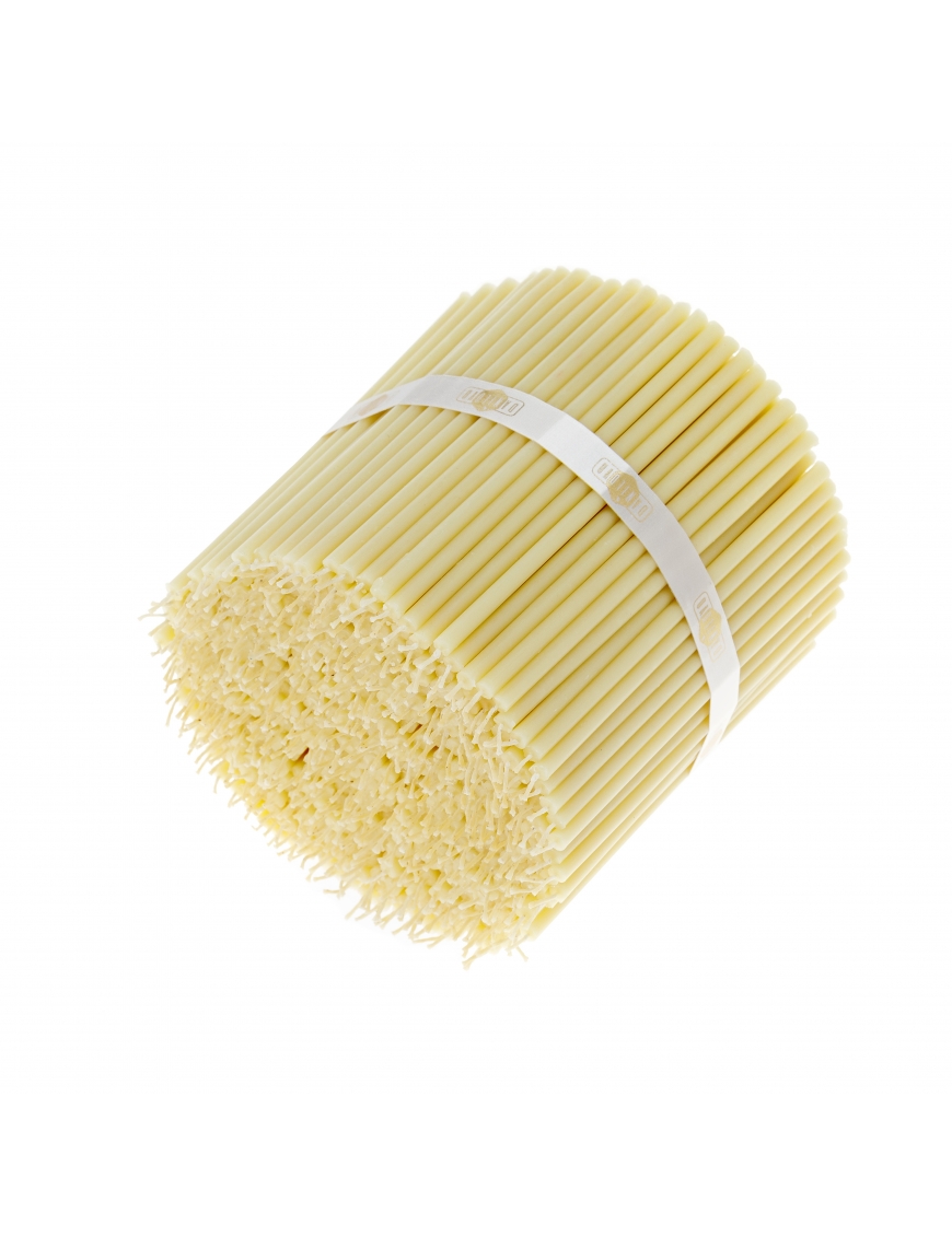 White beeswax candles N120 1