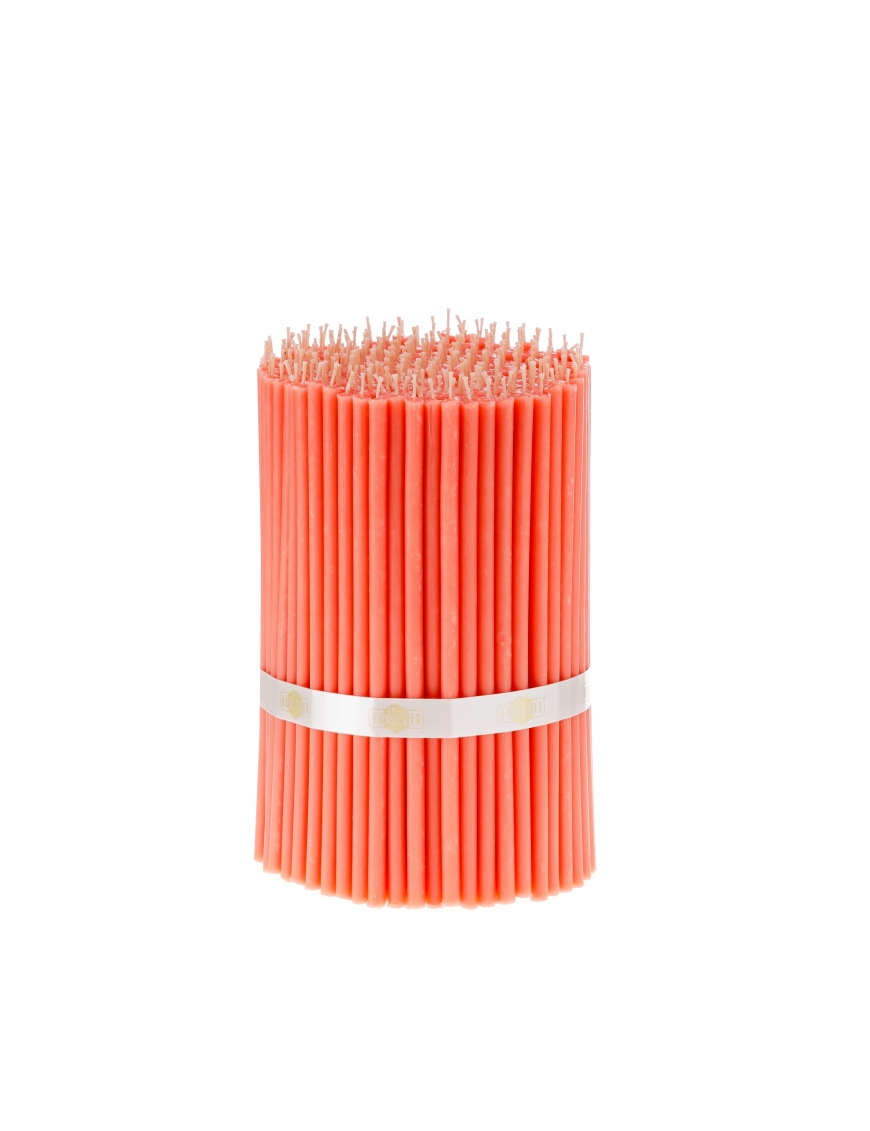 Pink beeswax candles N80 1
