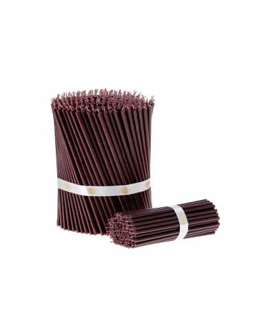 Burgundy beeswax candles N80 1