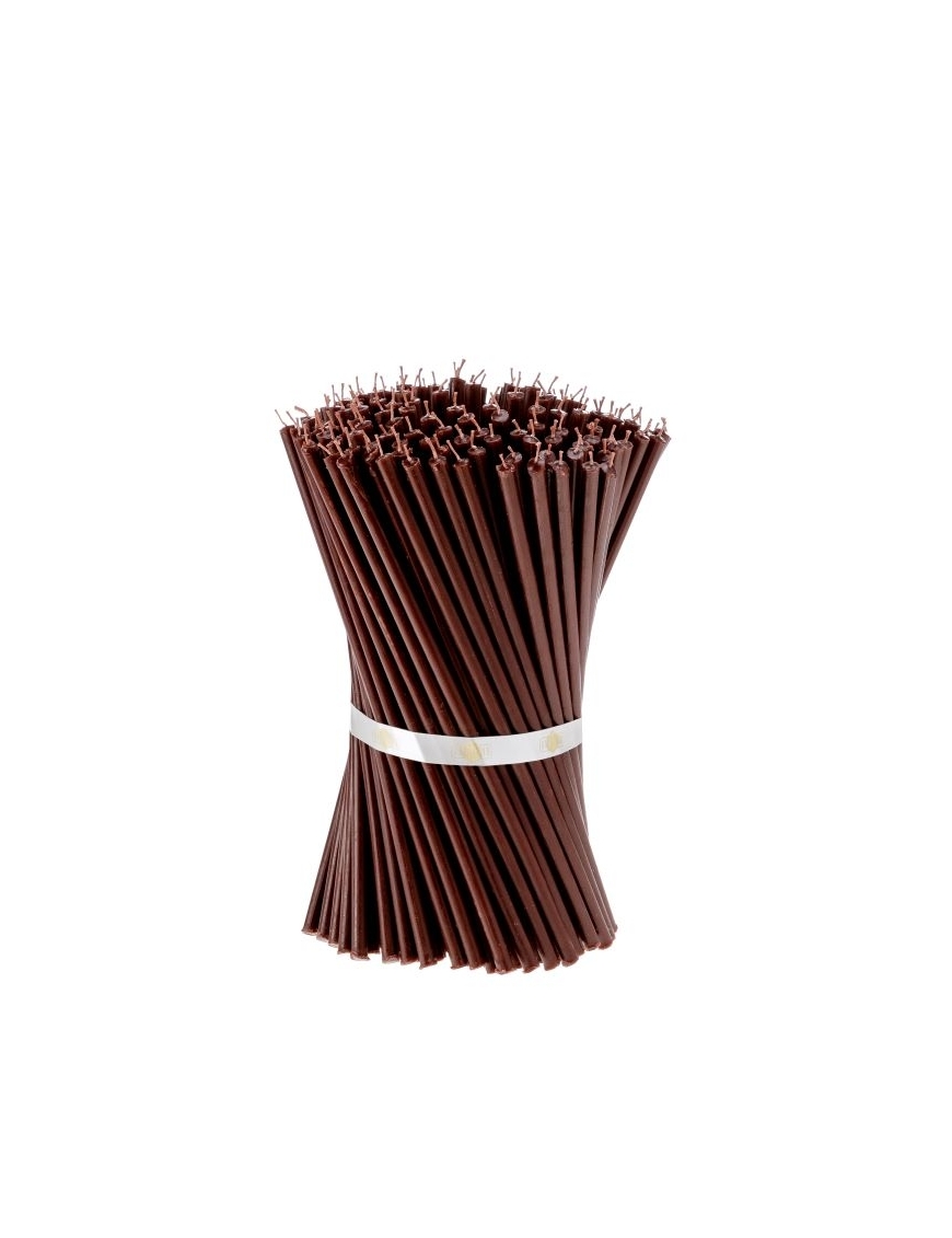 Brown beeswax candles N40 1