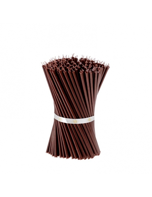 Brown beeswax candles N40 1 1