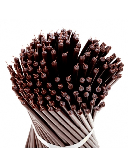 Brown beeswax candles N40 3 3