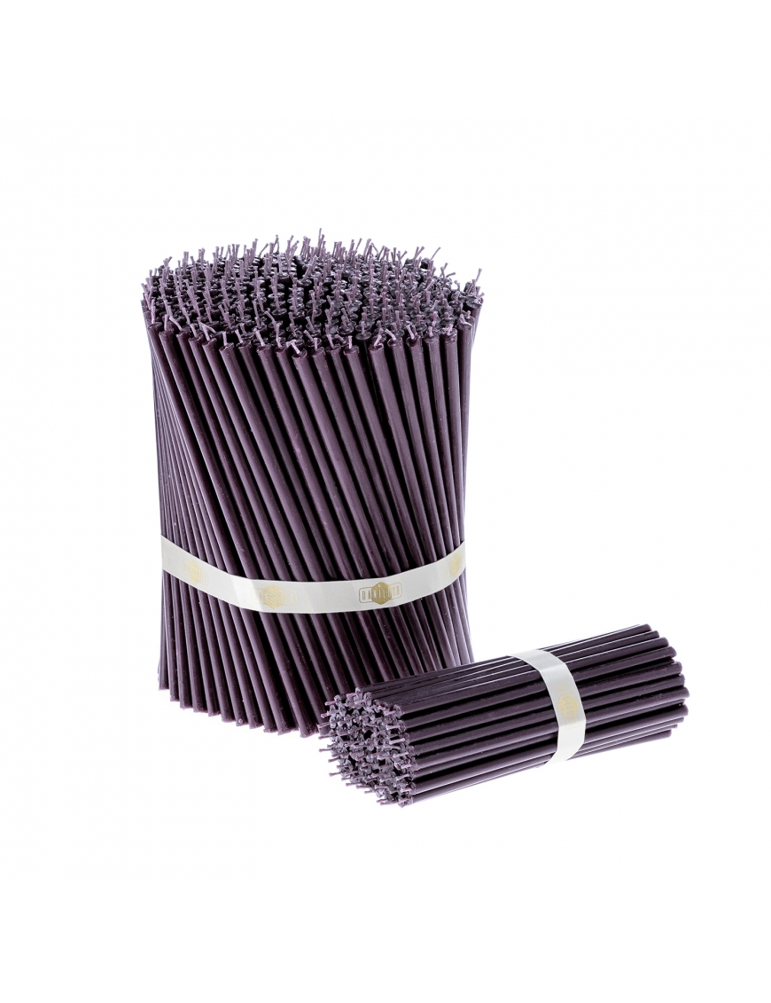 Purple beeswax candles N80
