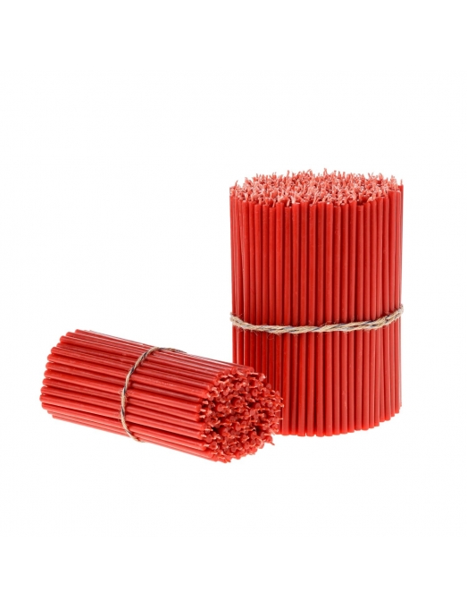 Red beeswax candles N120 1 1