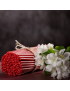 Red beeswax candles N40 3