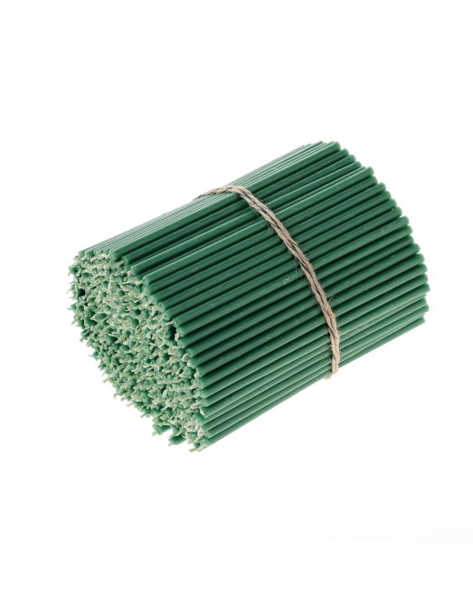 Green beeswax candles N100 1 1