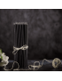 Black beeswax candles N80 3