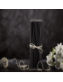 Black beeswax candles N30 3