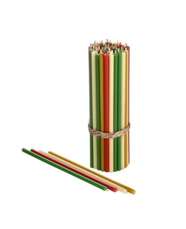 Set of colored birthday candles