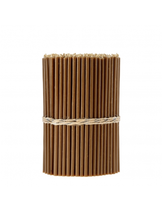 Brown beeswax candles N140 1 1
