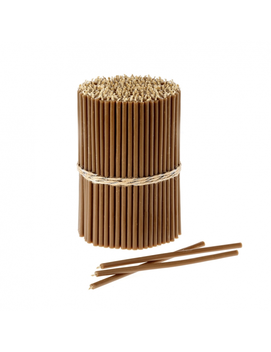 Brown beeswax candles N100 1