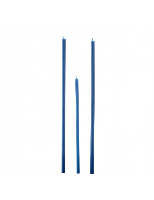 Blue beeswax candles N140 3 3