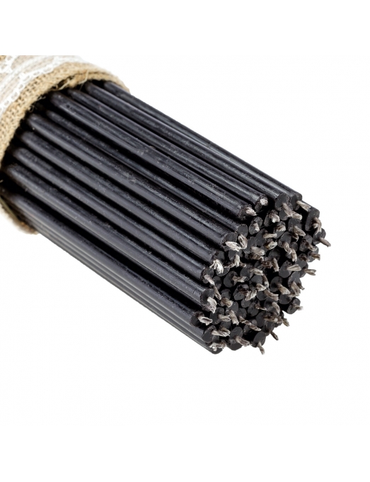 Black beeswax candles N10 1 1