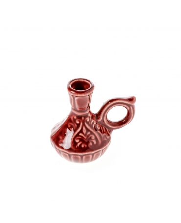 Ceramic candle holder "Burgund jug"